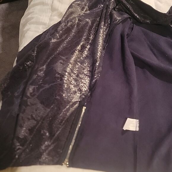 Insight Metallic Black and Silver Blazer Sz 8 - Picture 10 of 10